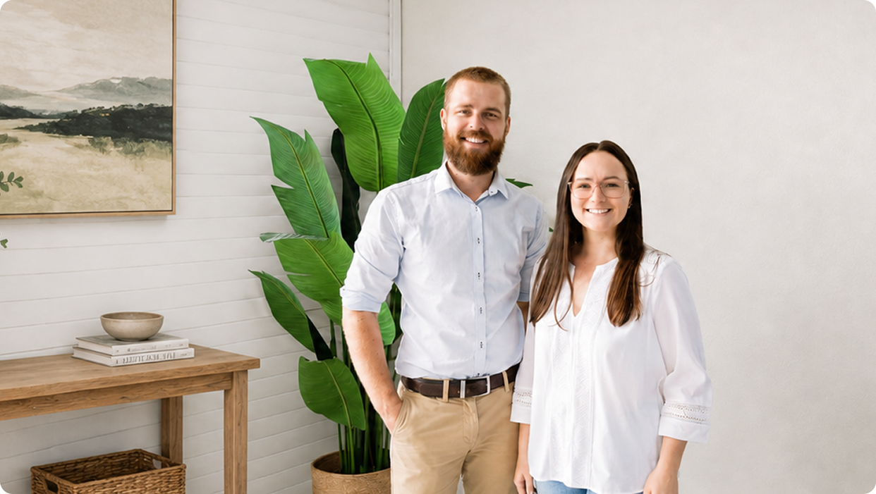 Rachael and Brendan Gibb, founders of Upside Ave