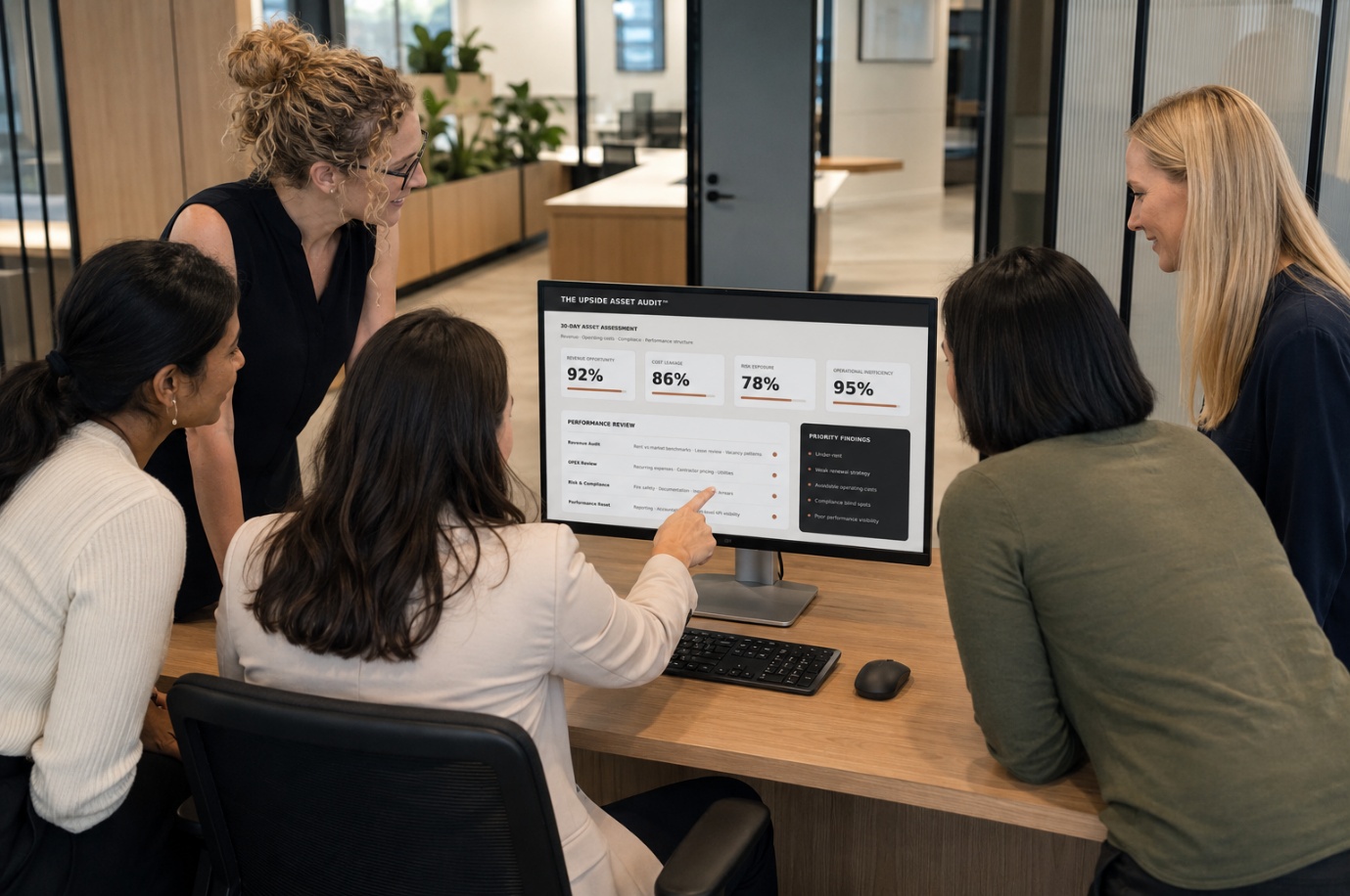 Reviewing property performance data